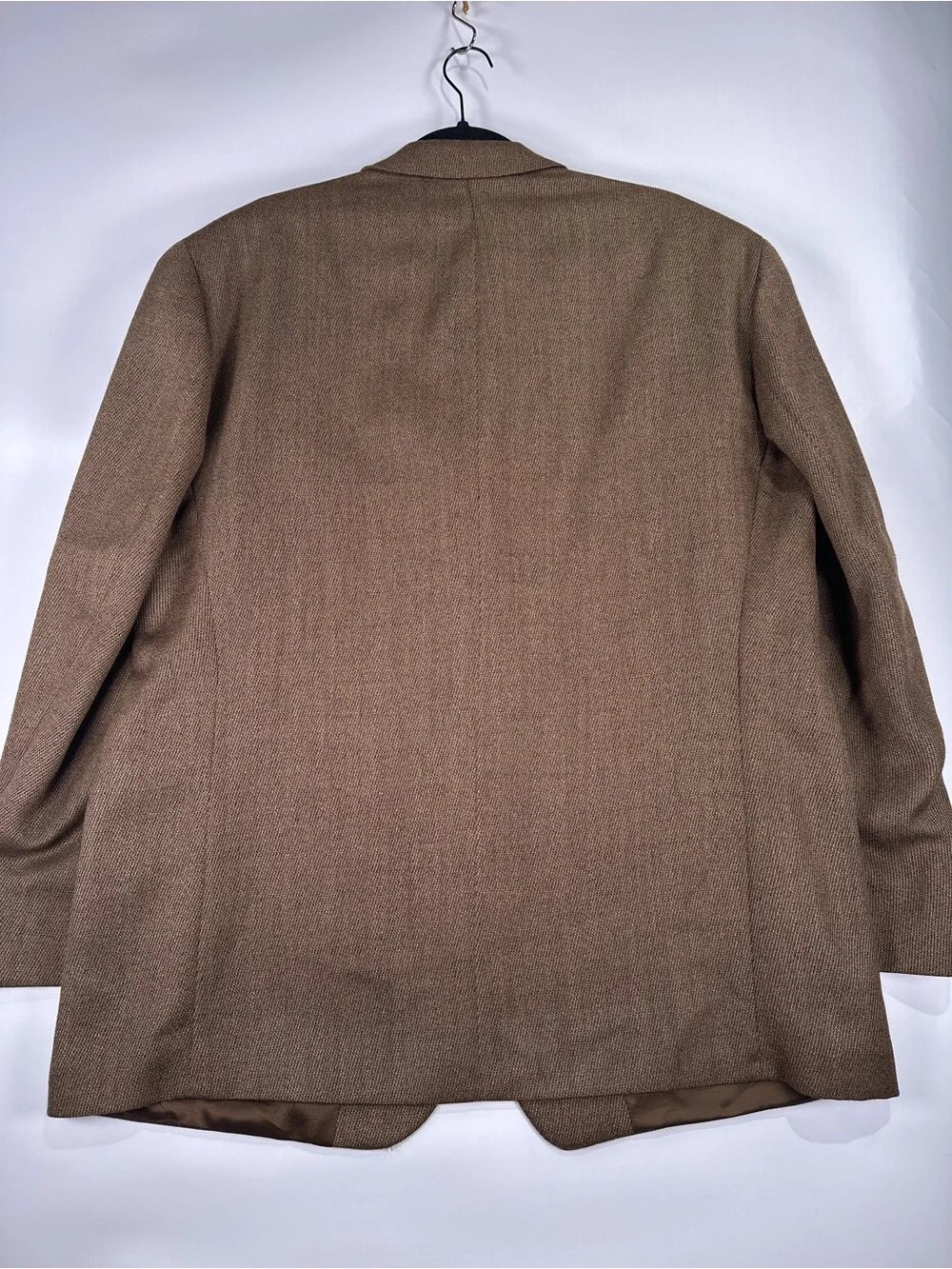 Ralph Lauren Blazer Two Button Notch Lapel Pure Wool Brown 46 R
